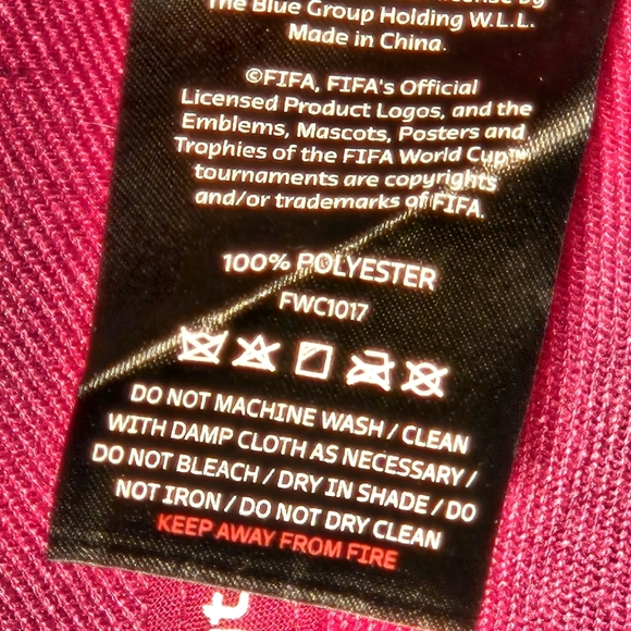 Fifa World Cup Qatar 2022 Snapback Cap Burgundy Turquoise Unisex Collectible Cap - Picture 11 of 16